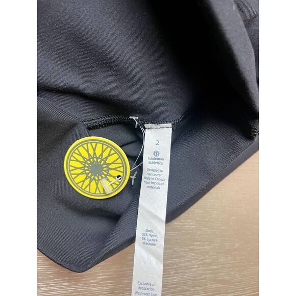 Lululemon x SoulCycle Logo Black Leggings Size 2 New Women's Activewear - Picture 3 of 7